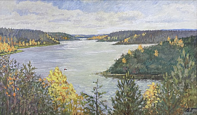 Картина «Валдайское озеро» — Гельфрейх В.Г., 1956 г.