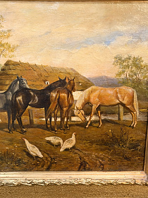 Картина "У колодца", 1917 год, Пиотровский А.