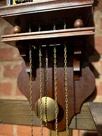 Голландские часы с боем и маятником, Tempus Fugit
