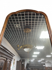 Антикварное зеркало с консолью, орех