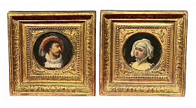 Парные портреты «Фауст и Маргарита», 19 век