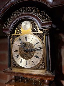 Голландские часы с боем и маятником, Tempus Fugit