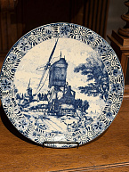 Тарелка настенная Delft Blue «Лето» (Chemkefa)