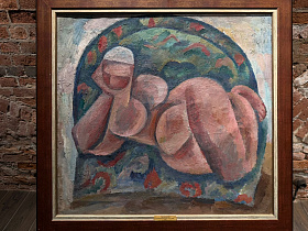 Картина «Лежащая натурщица» — Гросицкий А.Б., 1967 г.