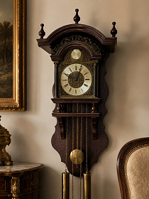 Голландские часы с боем и маятником, Tempus Fugit